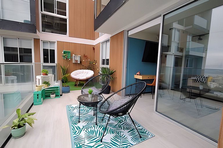 El lujo en "Perú" Dpto premium con Terraza & Vista